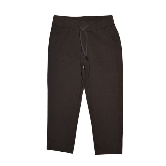 THE NORTH FACE $88 Black Drawstring Waist Cropped Sweatpants Pockets‎ Small - Picture 1 of 4